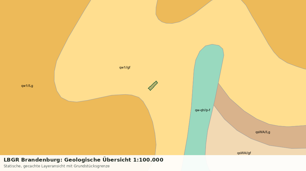 Statische Kartenansicht: LBGR Brandenburg: Geologische Übersicht 1:100.000