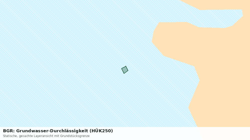 Statische Kartenansicht: BGR: Grundwasser-Durchlässigkeit (HÜK250)