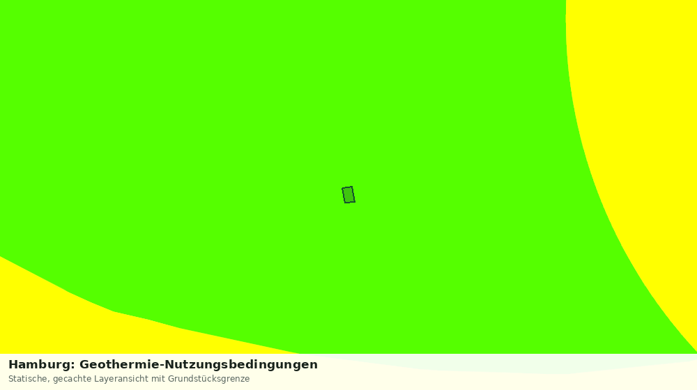 Statische Kartenansicht: Hamburg: Geothermie-Nutzungsbedingungen