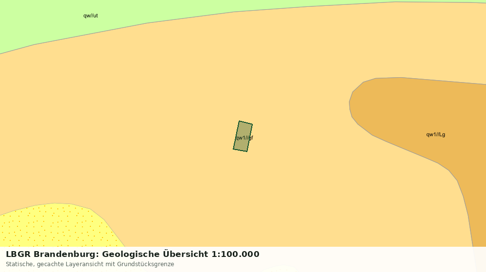 Statische Kartenansicht: LBGR Brandenburg: Geologische Übersicht 1:100.000