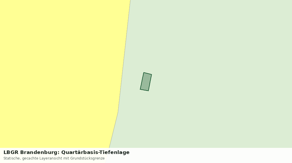 Statische Kartenansicht: LBGR Brandenburg: Quartärbasis-Tiefenlage
