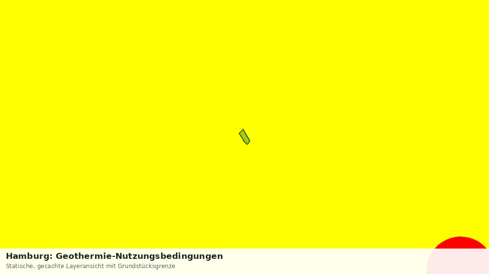 Statische Kartenansicht: Hamburg: Geothermie-Nutzungsbedingungen