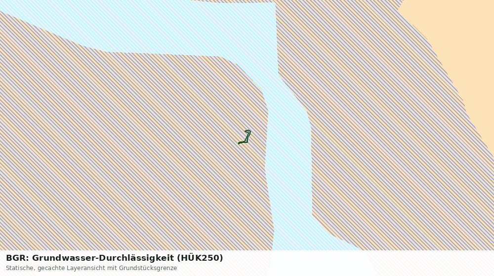 Statische Kartenansicht: BGR: Grundwasser-Durchlässigkeit (HÜK250)