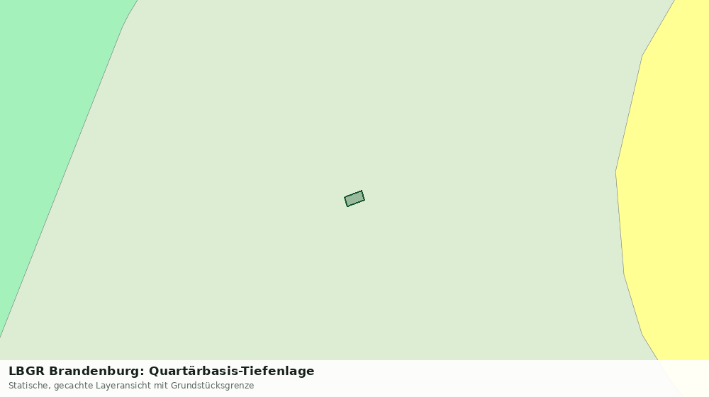 Statische Kartenansicht: LBGR Brandenburg: Quartärbasis-Tiefenlage
