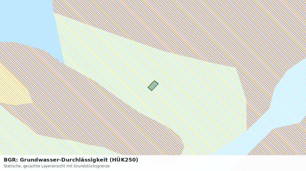 Statische Kartenansicht: BGR: Grundwasser-Durchlässigkeit (HÜK250)