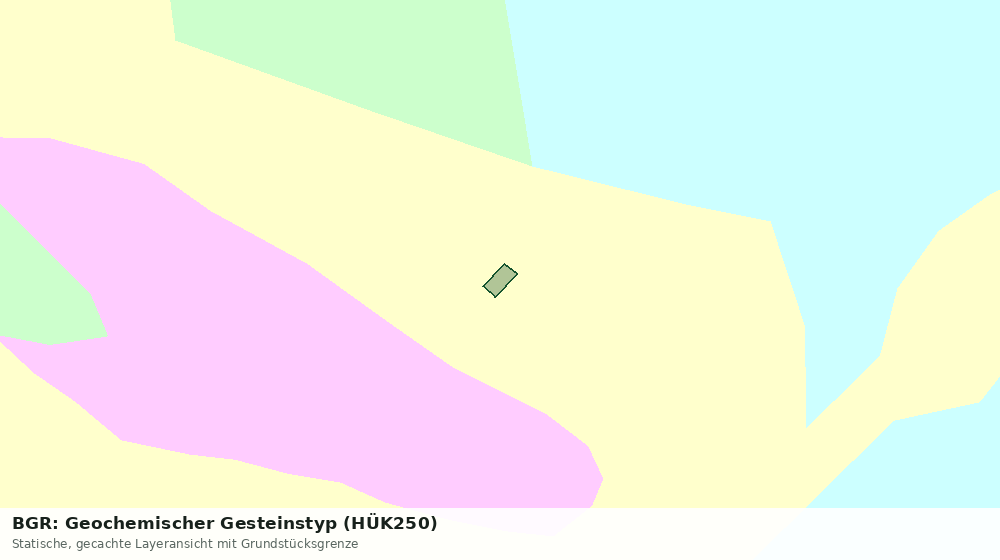 Statische Kartenansicht: BGR: Geochemischer Gesteinstyp (HÜK250)