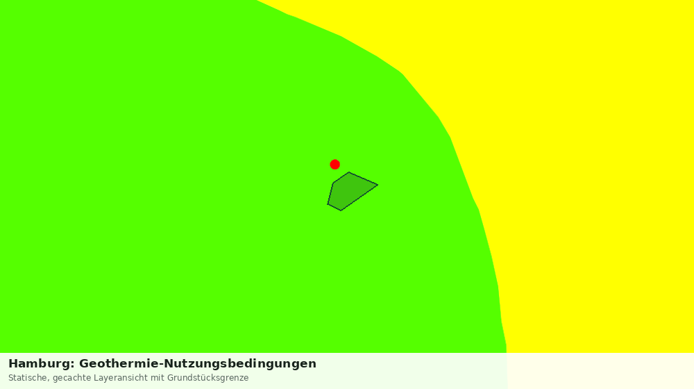 Statische Kartenansicht: Hamburg: Geothermie-Nutzungsbedingungen