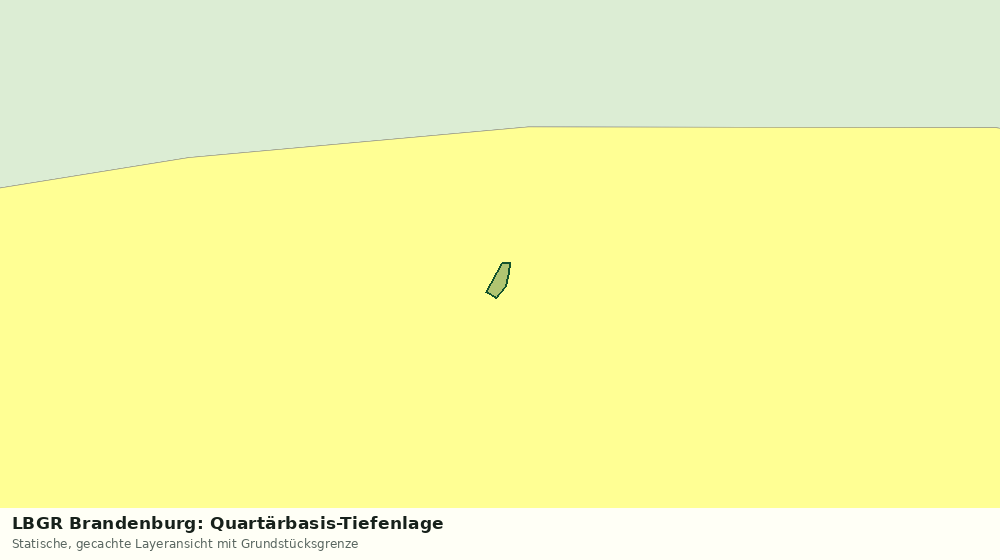 Statische Kartenansicht: LBGR Brandenburg: Quartärbasis-Tiefenlage