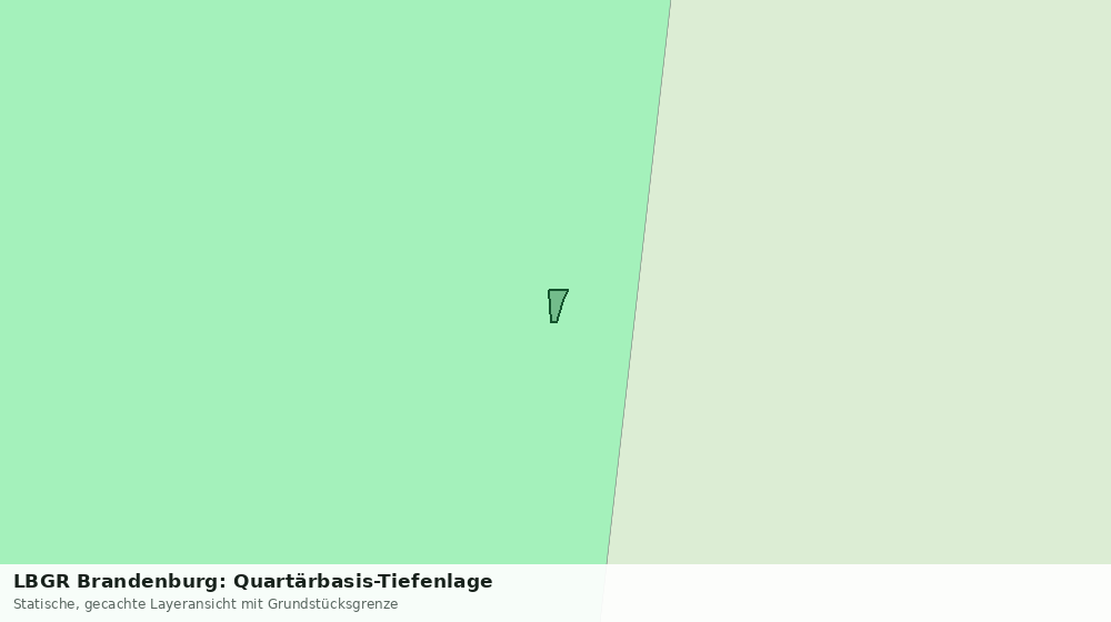 Statische Kartenansicht: LBGR Brandenburg: Quartärbasis-Tiefenlage