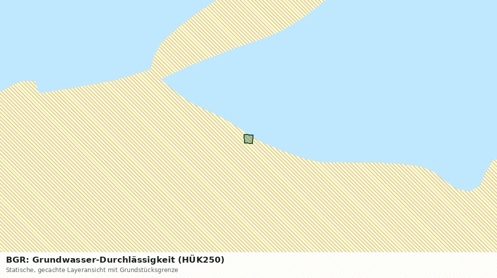 Statische Kartenansicht: BGR: Grundwasser-Durchlässigkeit (HÜK250)