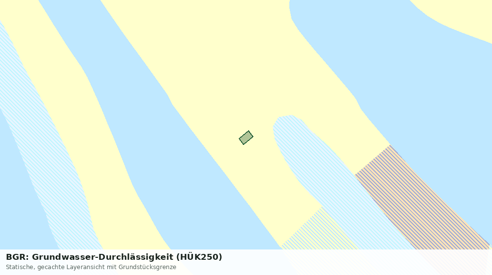Statische Kartenansicht: BGR: Grundwasser-Durchlässigkeit (HÜK250)