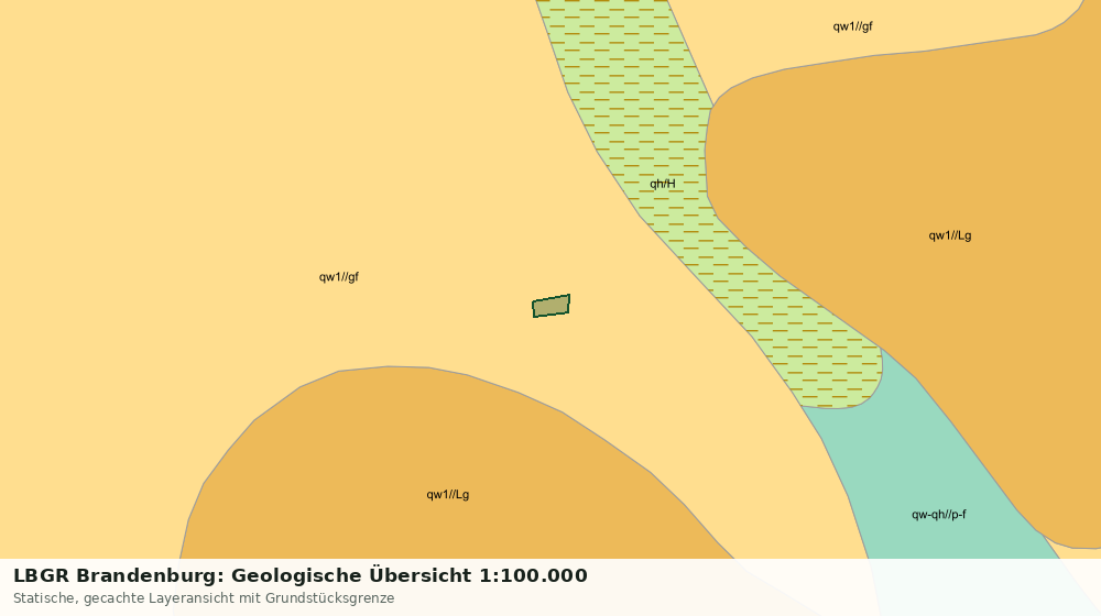 Statische Kartenansicht: LBGR Brandenburg: Geologische Übersicht 1:100.000
