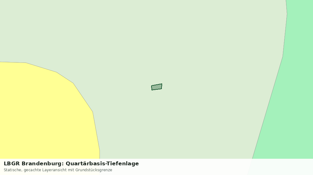 Statische Kartenansicht: LBGR Brandenburg: Quartärbasis-Tiefenlage