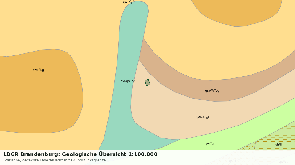 Statische Kartenansicht: LBGR Brandenburg: Geologische Übersicht 1:100.000
