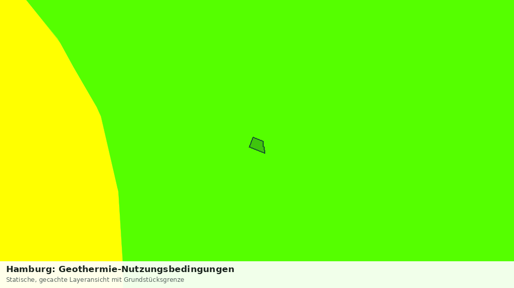 Statische Kartenansicht: Hamburg: Geothermie-Nutzungsbedingungen