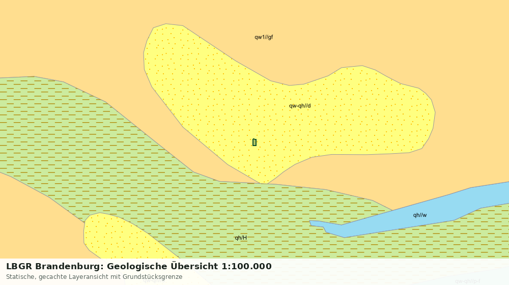 Statische Kartenansicht: LBGR Brandenburg: Geologische Übersicht 1:100.000