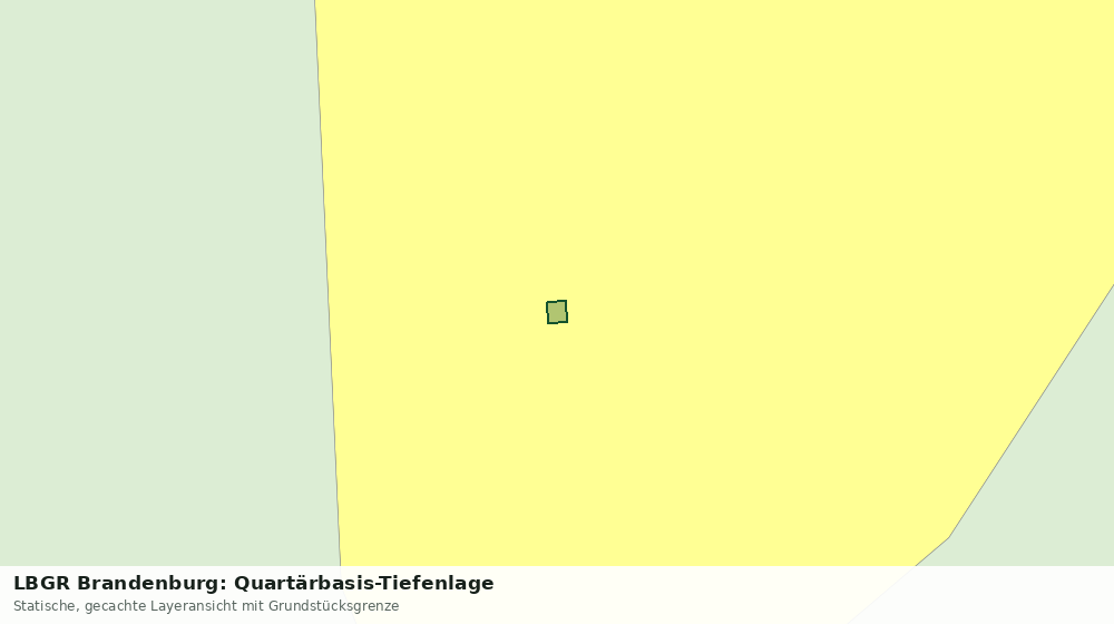 Statische Kartenansicht: LBGR Brandenburg: Quartärbasis-Tiefenlage