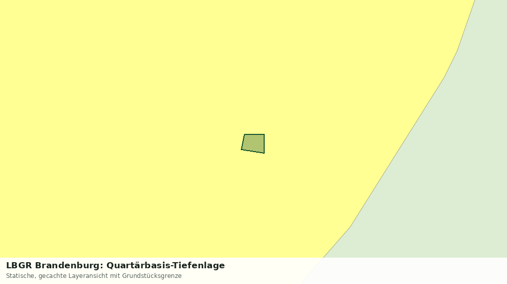 Statische Kartenansicht: LBGR Brandenburg: Quartärbasis-Tiefenlage