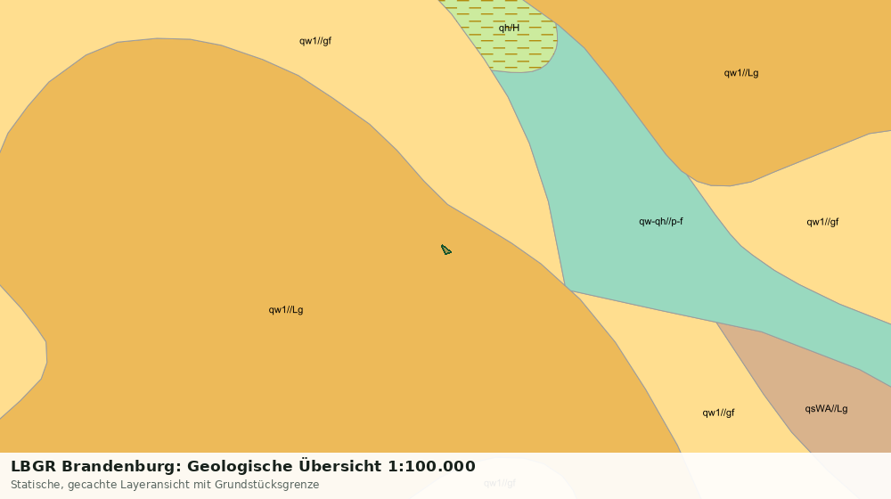 Statische Kartenansicht: LBGR Brandenburg: Geologische Übersicht 1:100.000