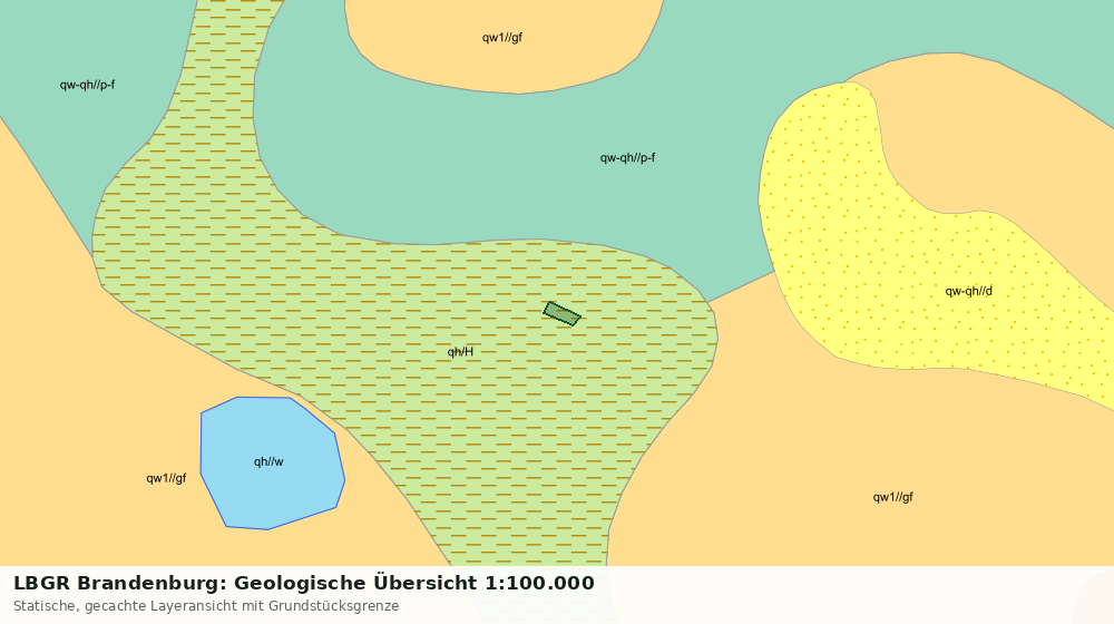 Statische Kartenansicht: LBGR Brandenburg: Geologische Übersicht 1:100.000