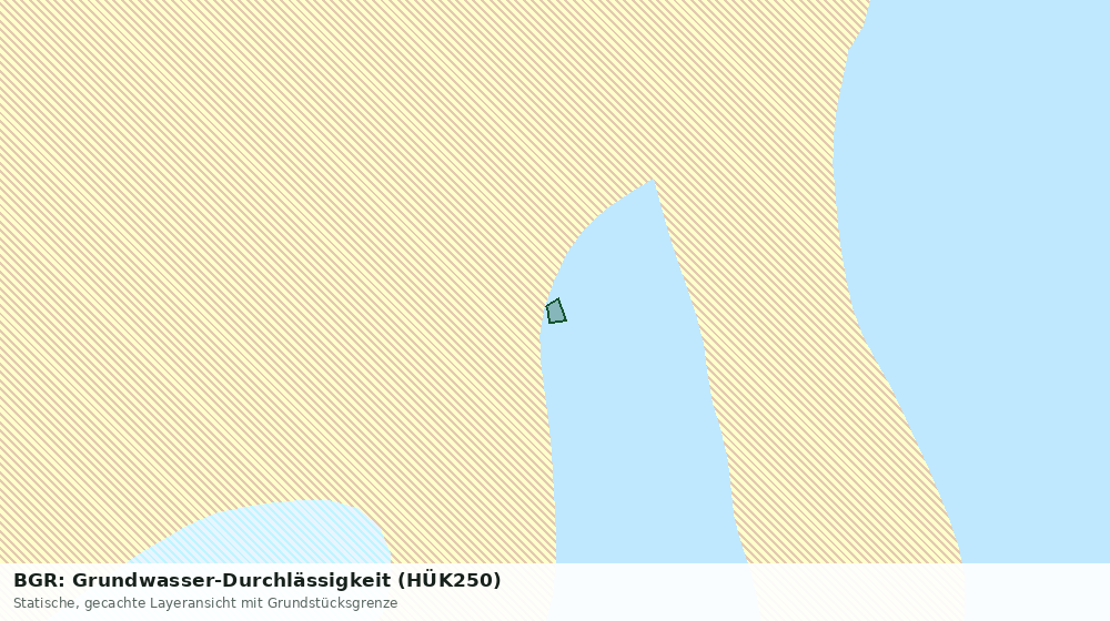 Statische Kartenansicht: BGR: Grundwasser-Durchlässigkeit (HÜK250)