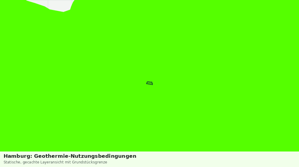 Statische Kartenansicht: Hamburg: Geothermie-Nutzungsbedingungen
