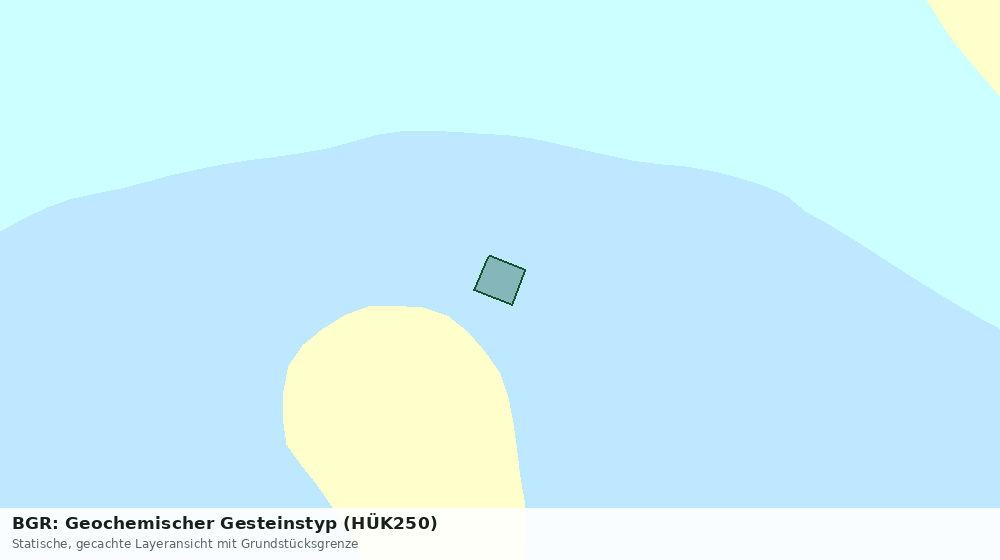 Statische Kartenansicht: BGR: Geochemischer Gesteinstyp (HÜK250)