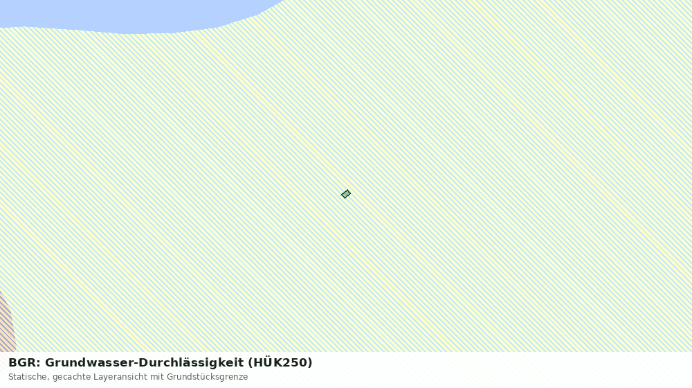 Statische Kartenansicht: BGR: Grundwasser-Durchlässigkeit (HÜK250)