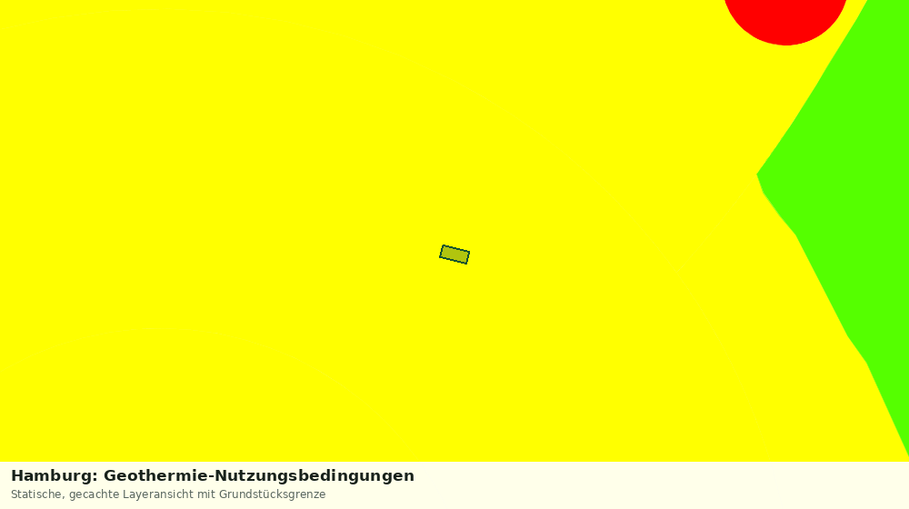 Statische Kartenansicht: Hamburg: Geothermie-Nutzungsbedingungen