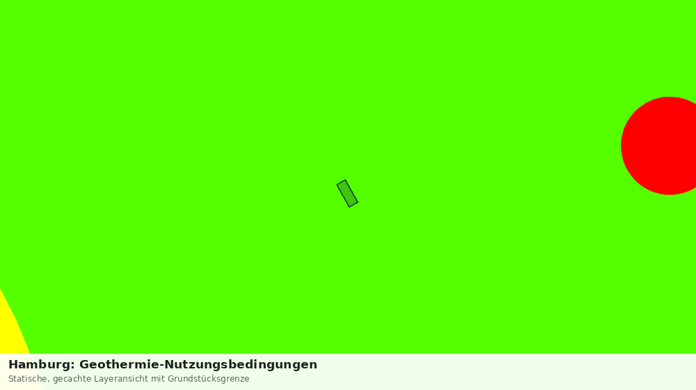 Statische Kartenansicht: Hamburg: Geothermie-Nutzungsbedingungen