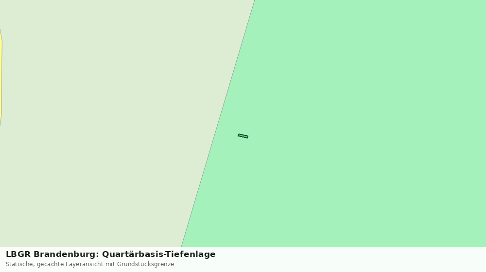 Statische Kartenansicht: LBGR Brandenburg: Quartärbasis-Tiefenlage