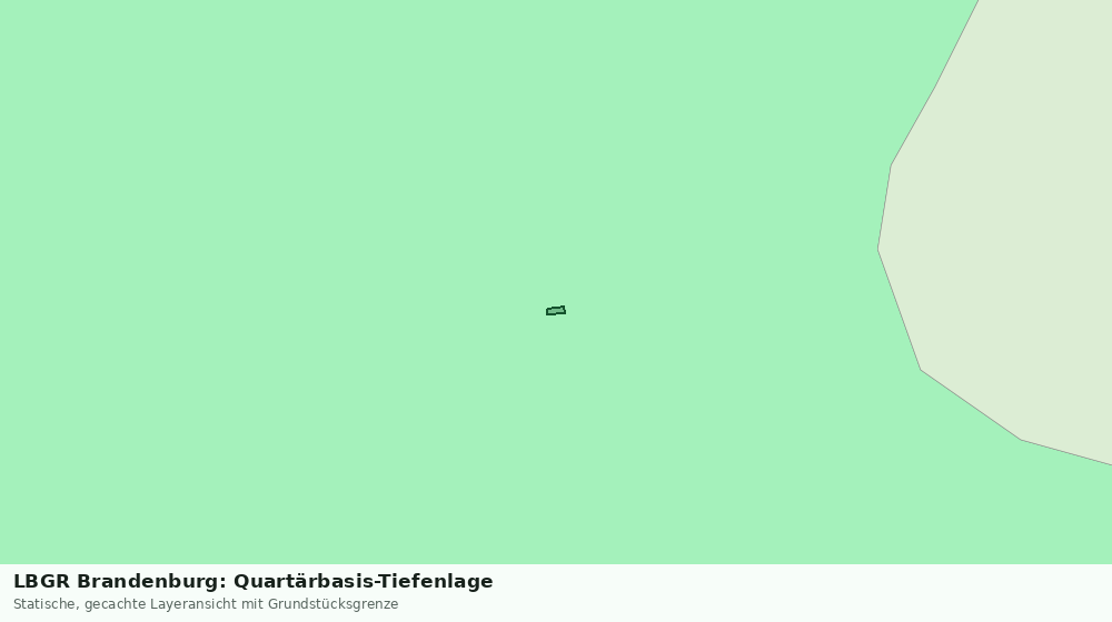 Statische Kartenansicht: LBGR Brandenburg: Quartärbasis-Tiefenlage