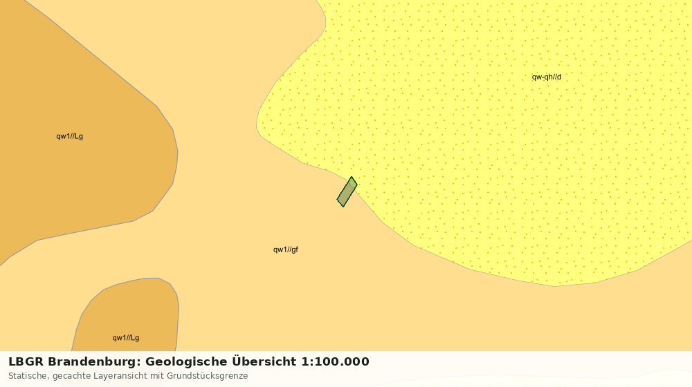 Statische Kartenansicht: LBGR Brandenburg: Geologische Übersicht 1:100.000