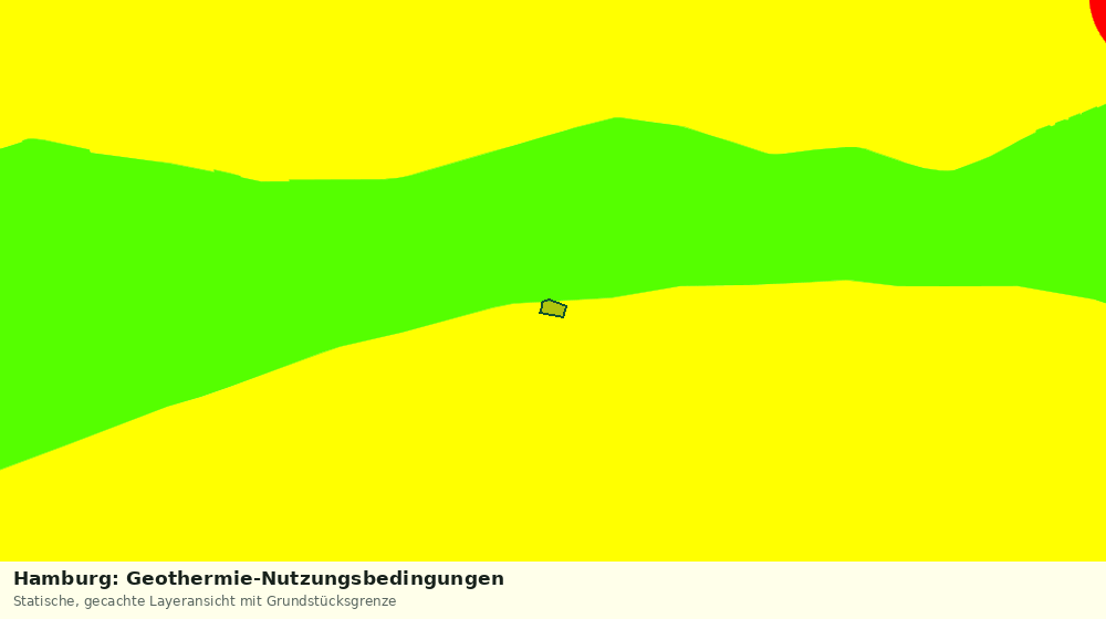 Statische Kartenansicht: Hamburg: Geothermie-Nutzungsbedingungen