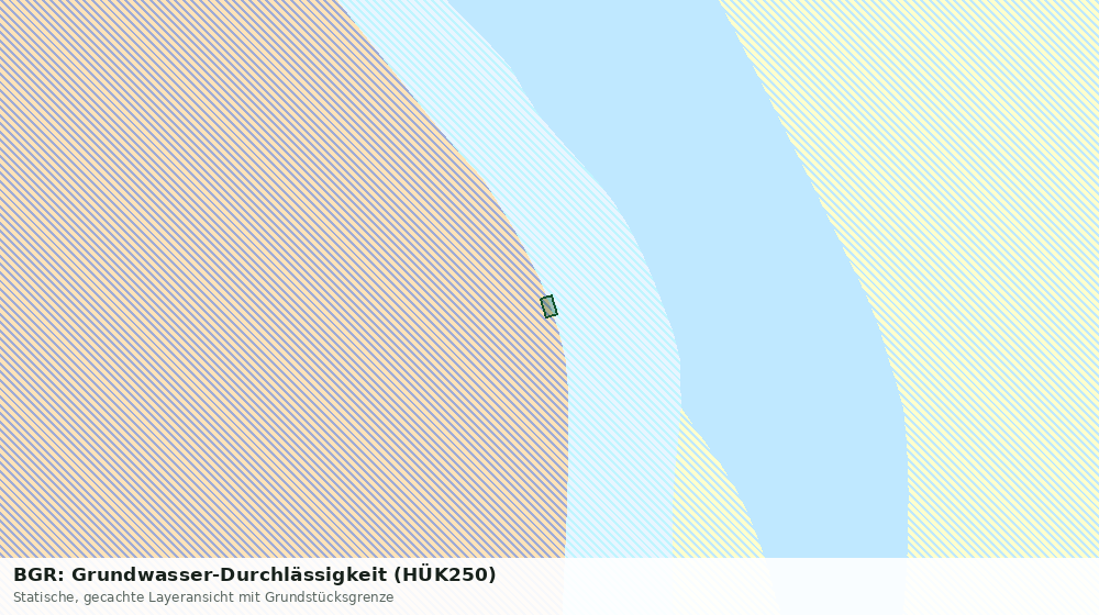 Statische Kartenansicht: BGR: Grundwasser-Durchlässigkeit (HÜK250)