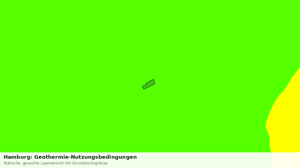 Statische Kartenansicht: Hamburg: Geothermie-Nutzungsbedingungen