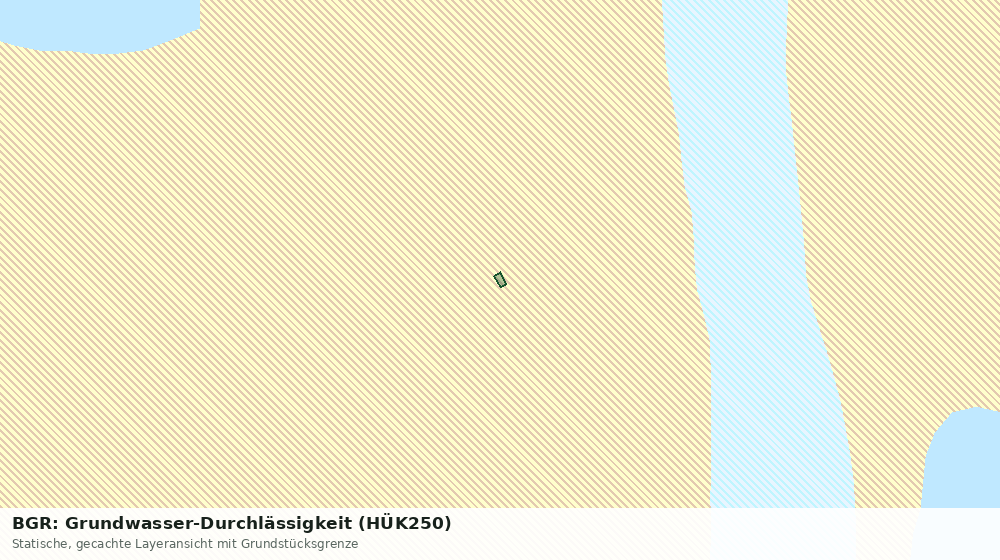 Statische Kartenansicht: BGR: Grundwasser-Durchlässigkeit (HÜK250)