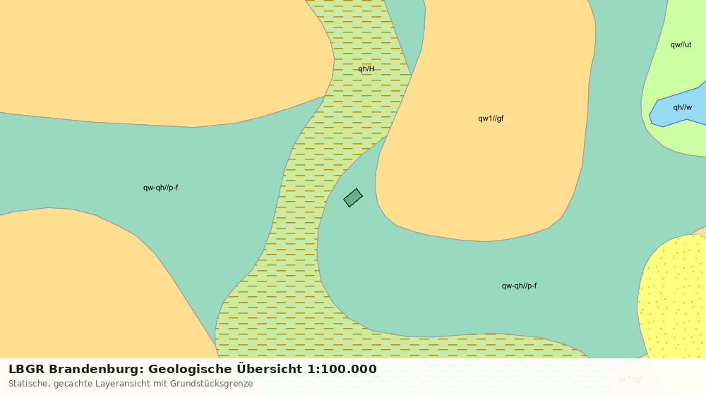 Statische Kartenansicht: LBGR Brandenburg: Geologische Übersicht 1:100.000