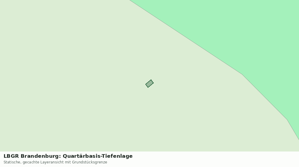 Statische Kartenansicht: LBGR Brandenburg: Quartärbasis-Tiefenlage