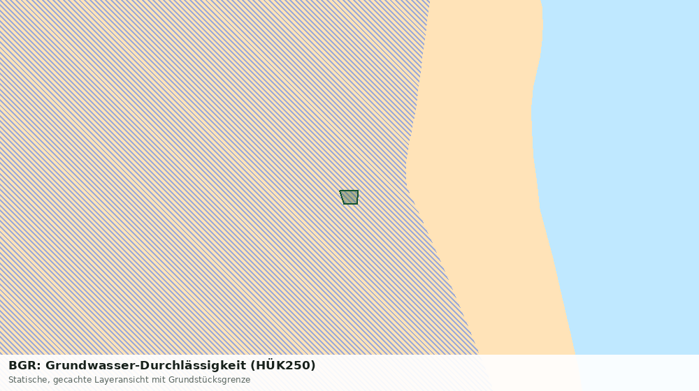 Statische Kartenansicht: BGR: Grundwasser-Durchlässigkeit (HÜK250)