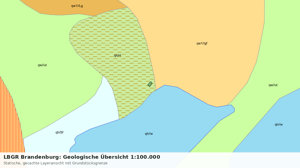 Statische Kartenansicht: LBGR Brandenburg: Geologische Übersicht 1:100.000