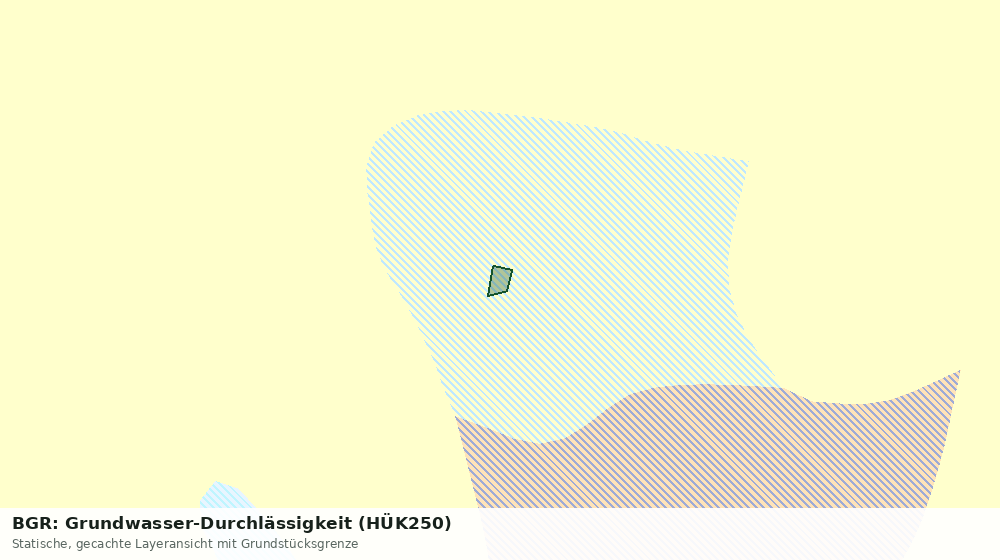 Statische Kartenansicht: BGR: Grundwasser-Durchlässigkeit (HÜK250)