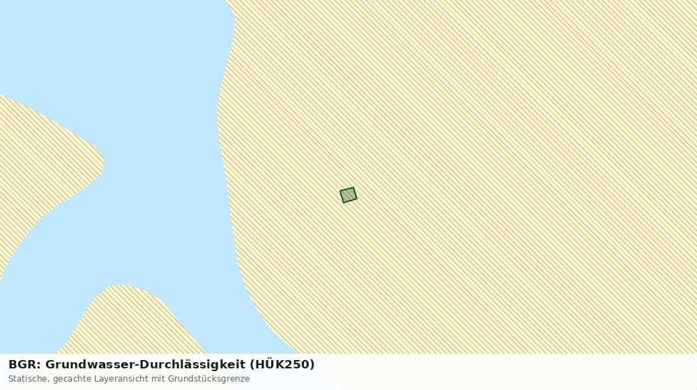 Statische Kartenansicht: BGR: Grundwasser-Durchlässigkeit (HÜK250)