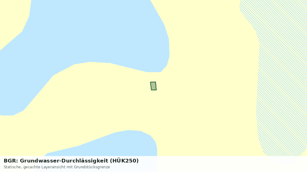 Statische Kartenansicht: BGR: Grundwasser-Durchlässigkeit (HÜK250)