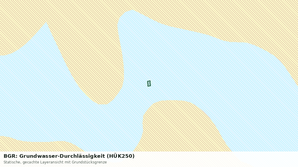 Statische Kartenansicht: BGR: Grundwasser-Durchlässigkeit (HÜK250)