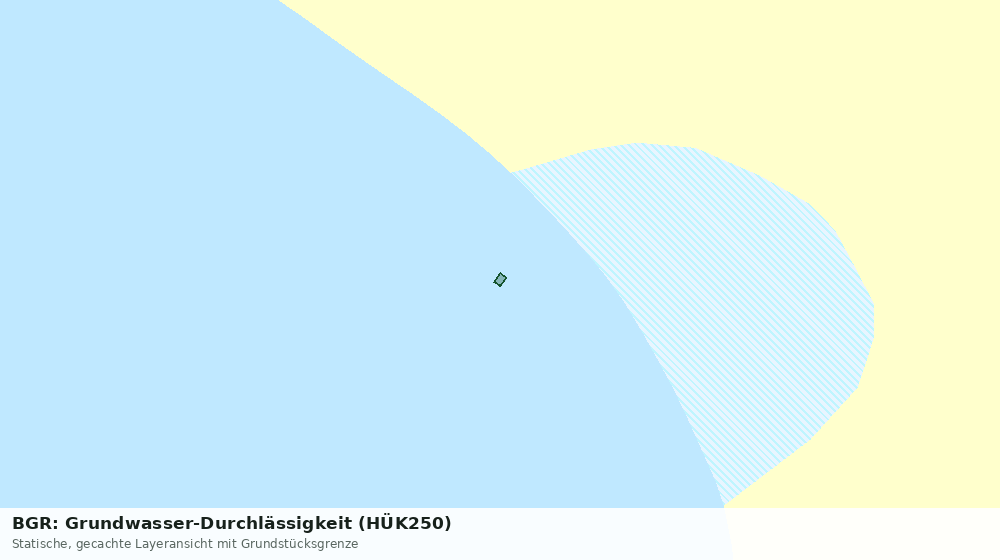 Statische Kartenansicht: BGR: Grundwasser-Durchlässigkeit (HÜK250)
