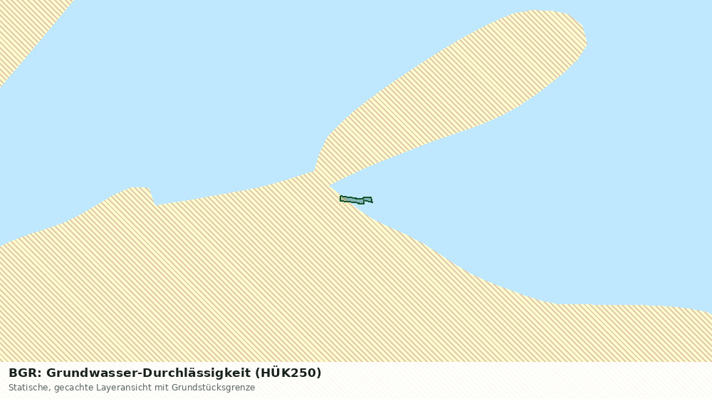 Statische Kartenansicht: BGR: Grundwasser-Durchlässigkeit (HÜK250)