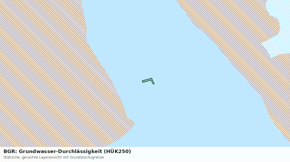 Statische Kartenansicht: BGR: Grundwasser-Durchlässigkeit (HÜK250)