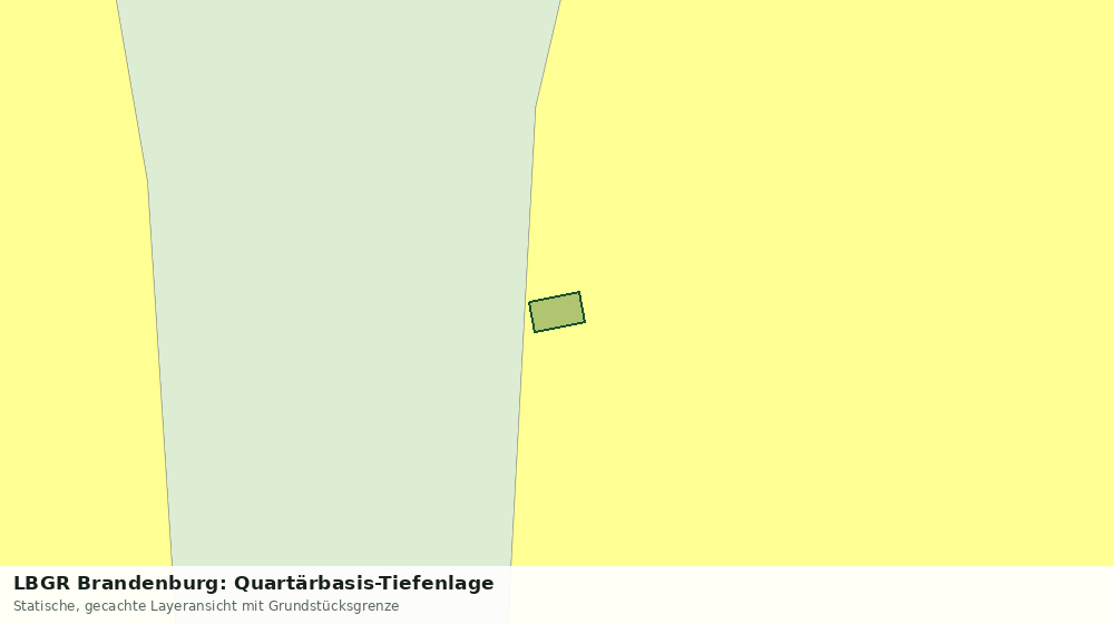 Statische Kartenansicht: LBGR Brandenburg: Quartärbasis-Tiefenlage
