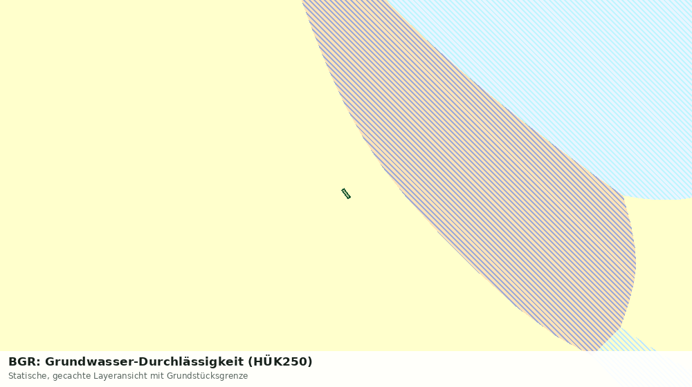 Statische Kartenansicht: BGR: Grundwasser-Durchlässigkeit (HÜK250)